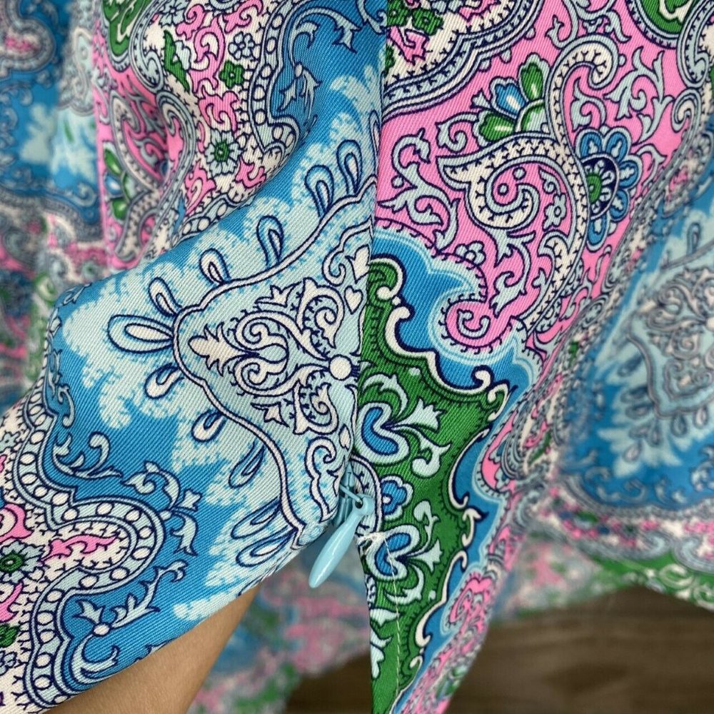 Talbots Short Sleeve Paisley Top Blouse Size Small - Picture 5 of 7